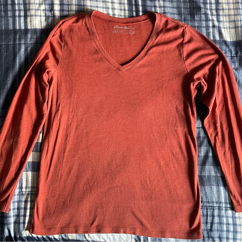 Eddie Bauer Red Outdoor Top